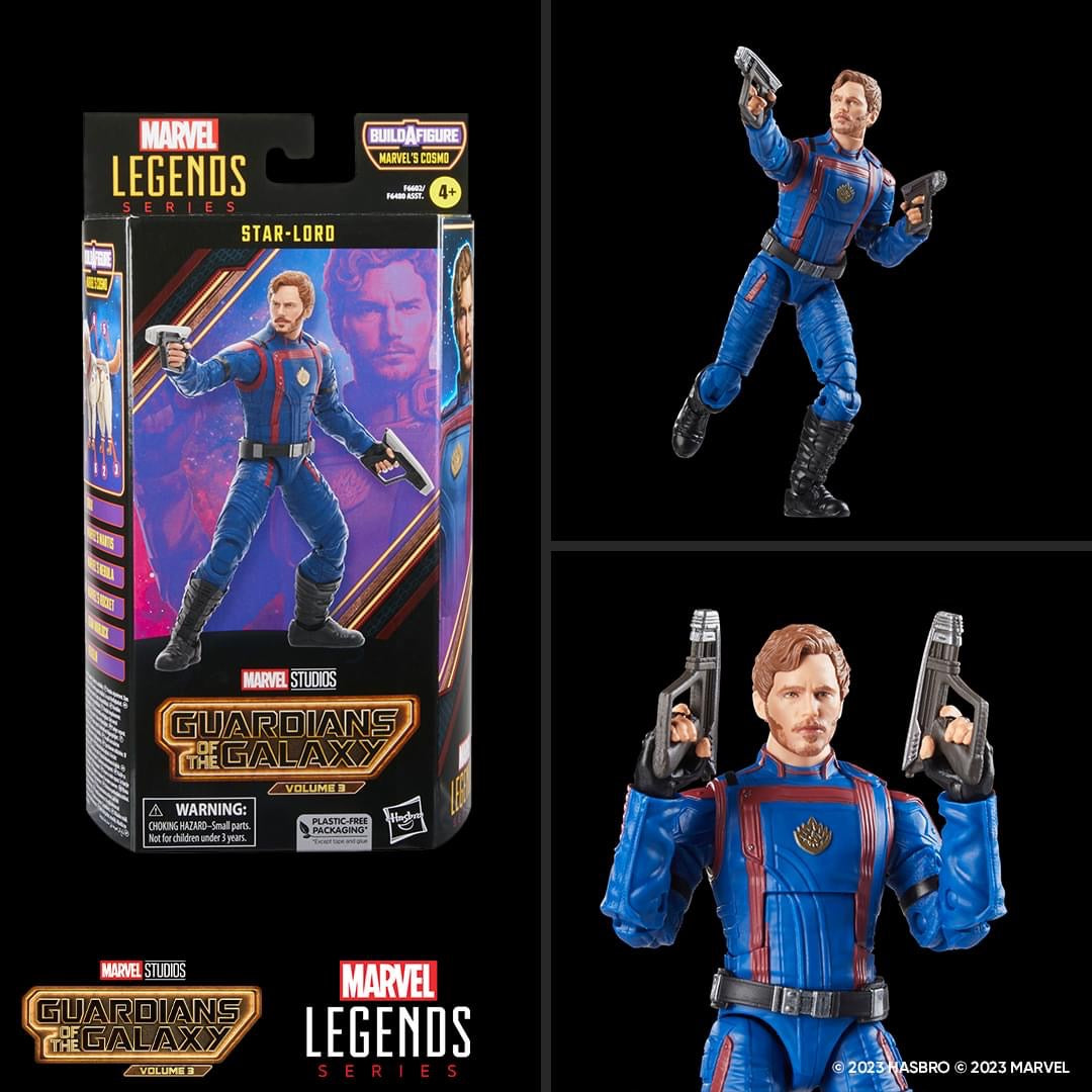 Exclusive Marvel Legends Series Star-Lord Guardians of the Galaxy Figure.